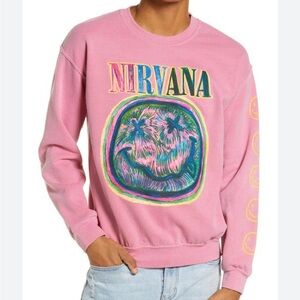 Nirvana - Pink Sweatshirt